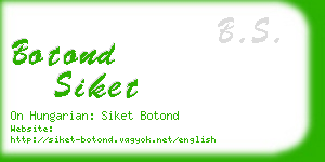 botond siket business card